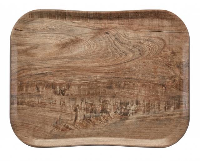 Cambro Dienblad wood grain - 457x355mm - Light Olive