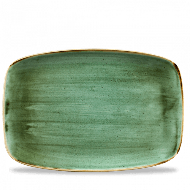 Churchill Stonecast Bord plat langwerpig - 344x234mm - Samphire Green