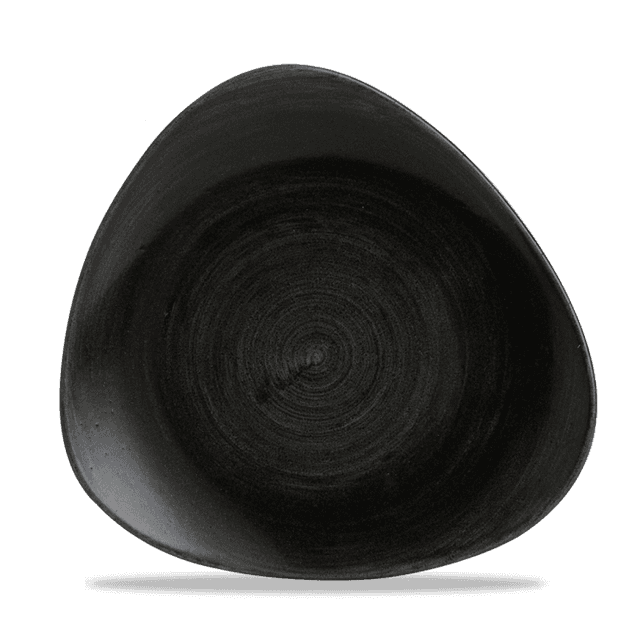 Churchill Stonecast Patina Bord plat driehoek - B 285mm - Iron Black