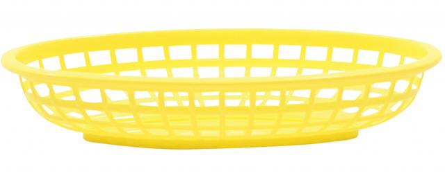 Tablecraft Mand ovaal - 240x150x50mm - Yellow