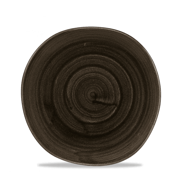 Churchill Stonecast Patina Bord plat organisch - Ø210mm - Iron Black