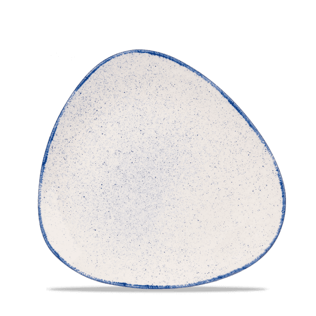 Churchill Stonecast Hints Bord plat driehoek - B 245mm - Indigo Blue
