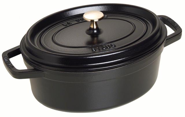 Staub Cocotte ovaal - 335x270x144mm - Zwart