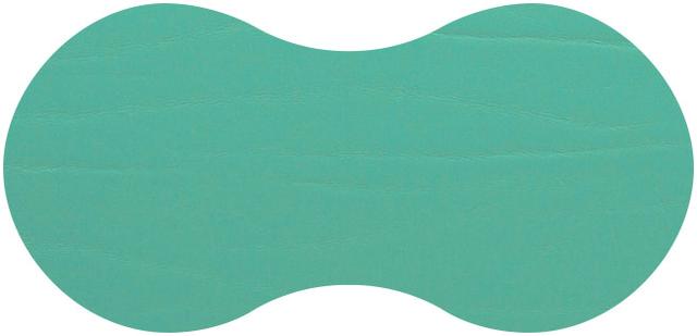 Daff Dumbo Onderzetter twin - 230x110mm - Turquoise