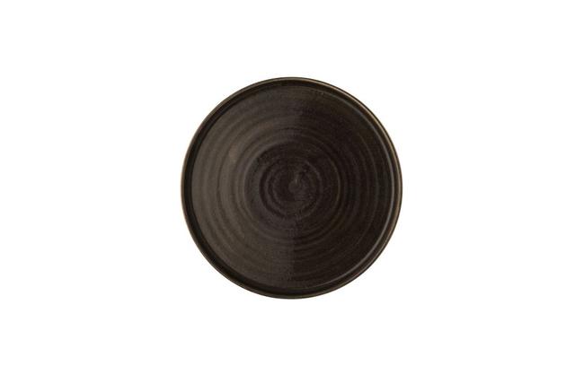 Churchill Stonecast Patina Bord plat met opstaande rand - Ø260mm - Iron Black