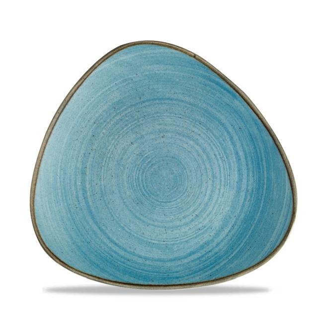 Churchill Stonecast Raw Bord plat driehoek - B 245mm - Teal