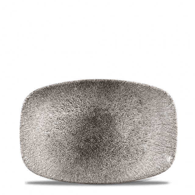 Churchill Studio Prints Raku Bord plat langwerpig - 237x157mm - Quartz Black