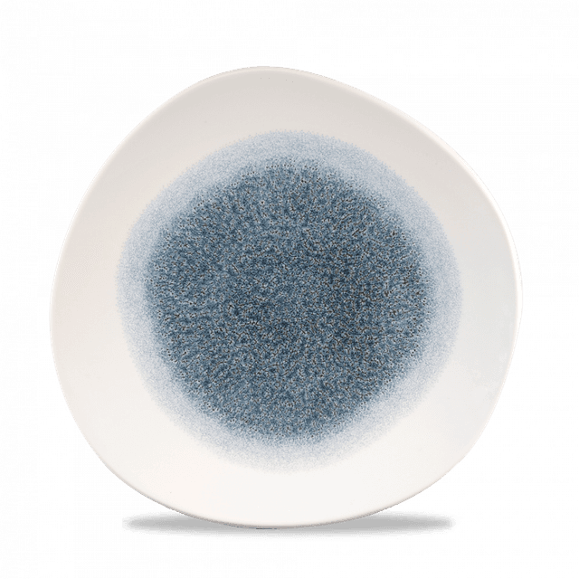 Churchill Studio Prints Raku Bord plat organisch - Ø264mm - Topaz Blue