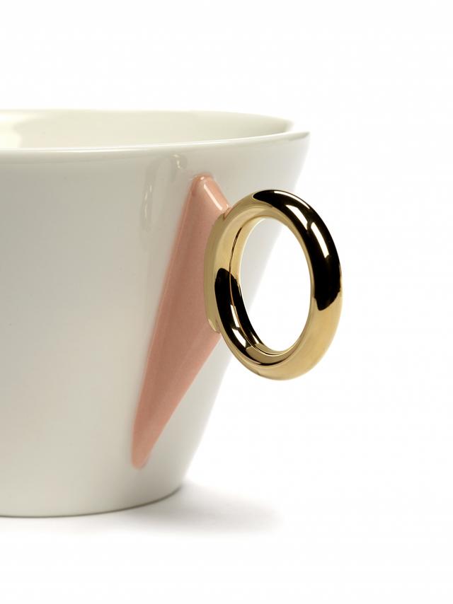 Serax Desirée Theekop - 0.25Ltr - Wit/goud/Roze