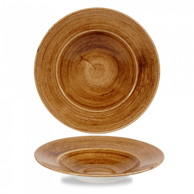 Churchill Stonecast Patina Bord diep met brede rand - Ø280mm - 0.468Ltr - Vintage Copper