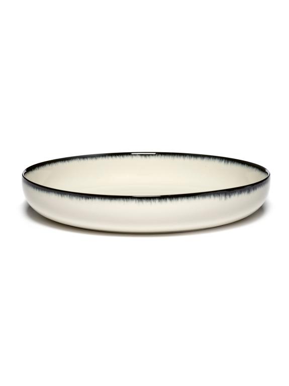 Serax Dé Bord hoog var A - Ø240mm - Offwhite/black