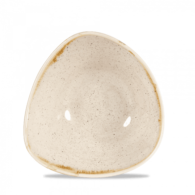 Churchill Stonecast Schaal driehoek - B 185mm - Nutmeg Cream