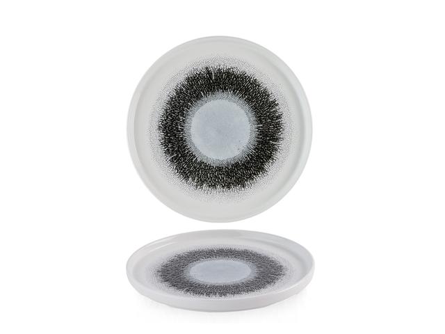 Churchill Studio Prints Fusion Bord plat met opstaande rand - Ø210mm - Black