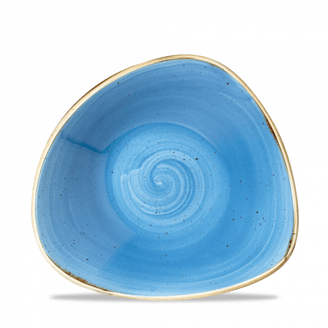 Churchill Stonecast Schaal driehoek - B 235mm - Cornflower Blue