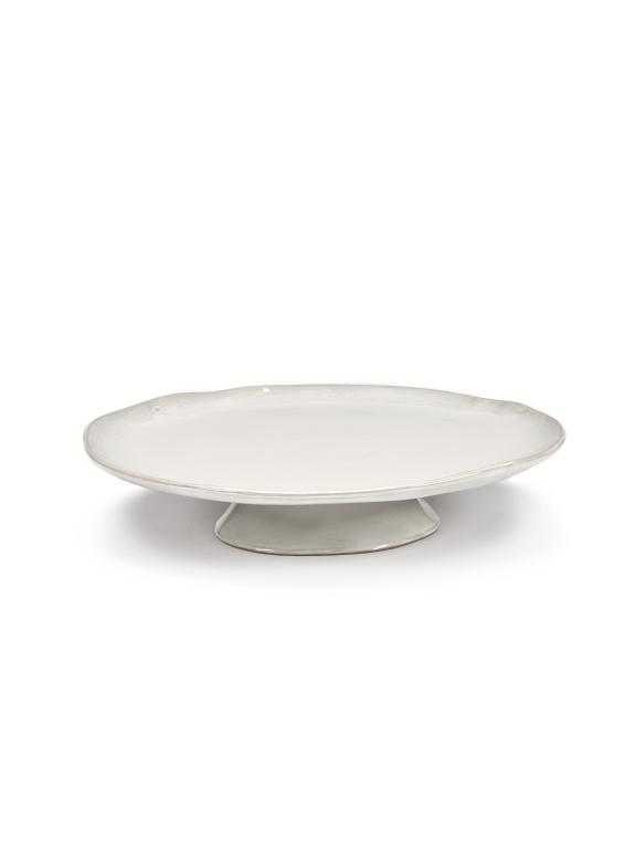 Serax La Mère tableware Plateau groot op voet - Ø305mm - H 60mm - Off White