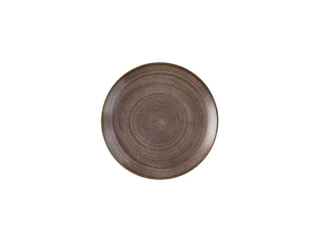 Churchill Stonecast Raw Coupebord plat - Ø217mm - Brown