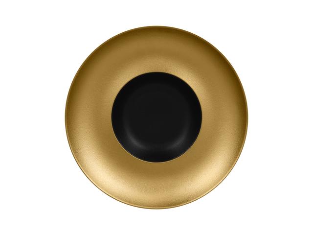 RAK Metalfusion Gourmet bord diep - Ø290mm - Black/gold