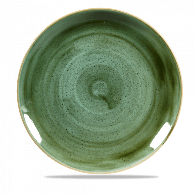 Churchill Stonecast Coupebord plat - Ø288mm - Samphire Green