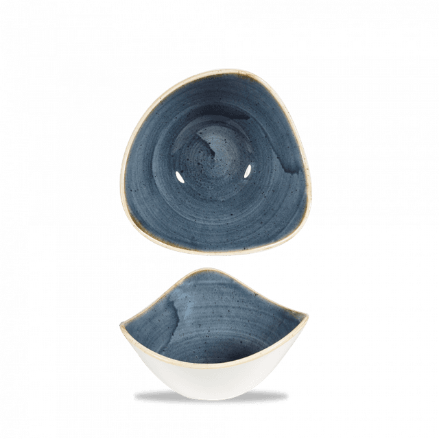 Churchill Stonecast Schaal driehoek - B 153mm - Blueberry