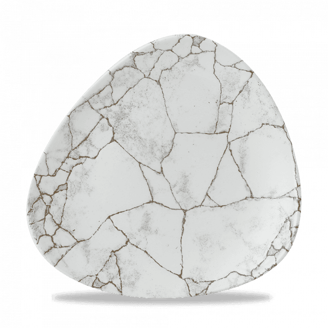Churchill Studio Prints Kintsugi Bord plat driehoek - B 245mm - Agate Grey
