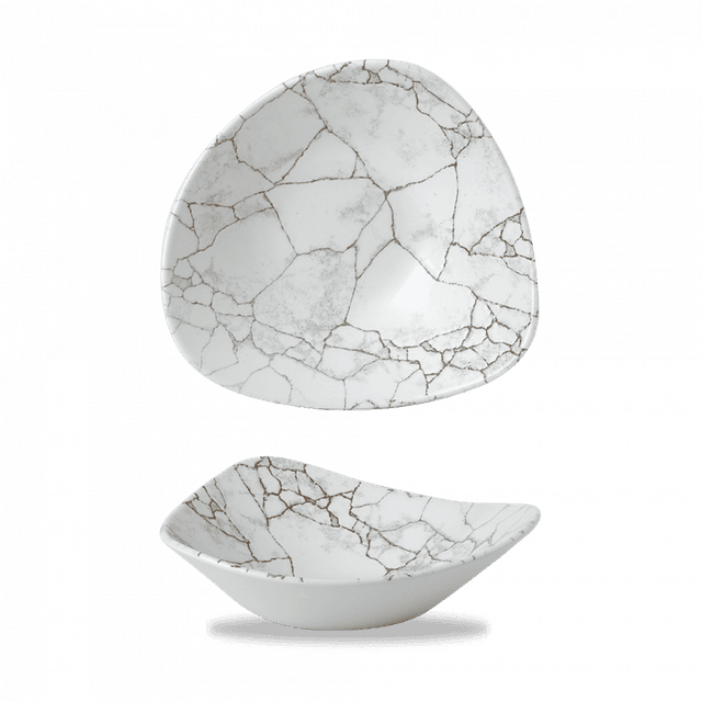 Churchill Studio Prints Kintsugi Schaal driehoek - B 235mm - Agate Grey