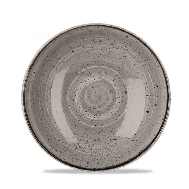 Churchill Stonecast Coupebord diep - Ø248mm - 1.14Ltr - Peppercorn Grey