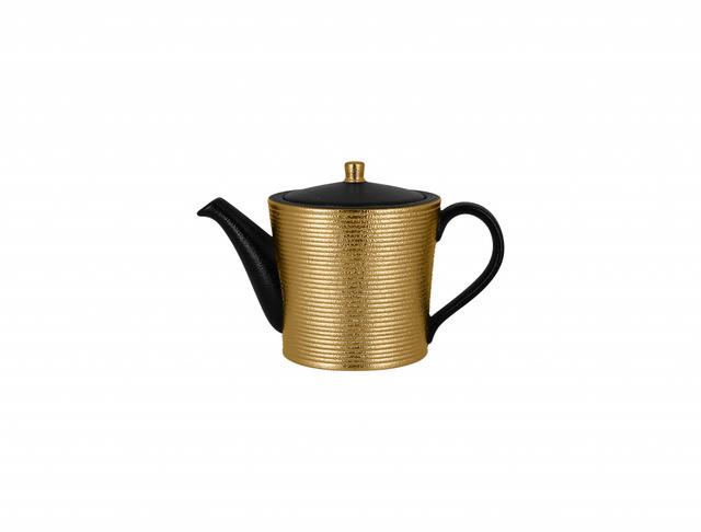 RAK Metalfusion Theepot met reliëf - 0.4Ltr - Black/gold