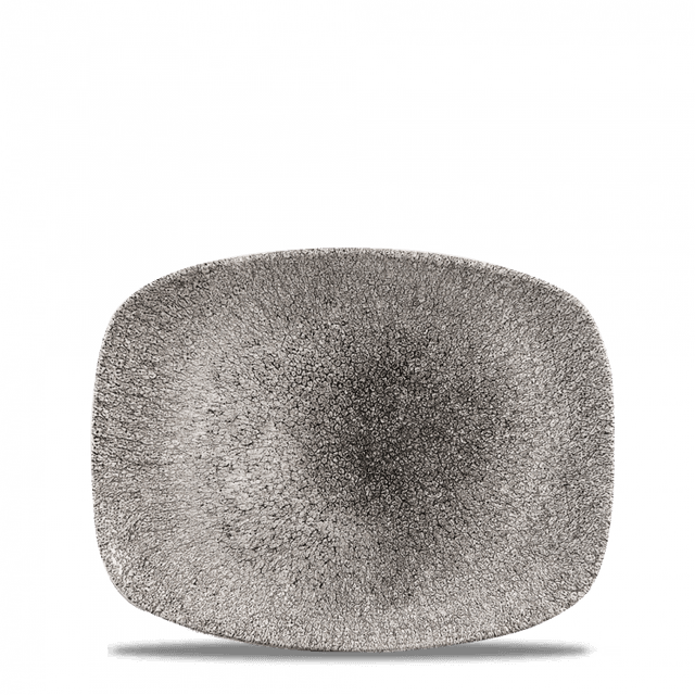 Churchill Studio Prints Raku Bord plat langwerpig - 261x202mm - Quartz Black