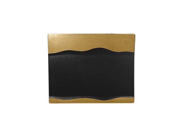 RAK Metalfusion Schaal rechthoekig - 250x200mm - Black/gold