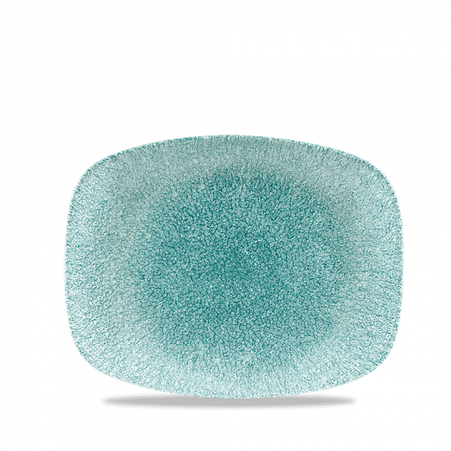 Churchill Studio Prints Raku Bord plat langwerpig - 261x202mm - Jade Green