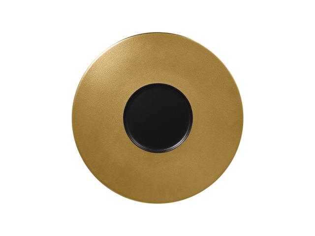RAK Metalfusion Gourmet bord plat - Ø290mm - Black/gold