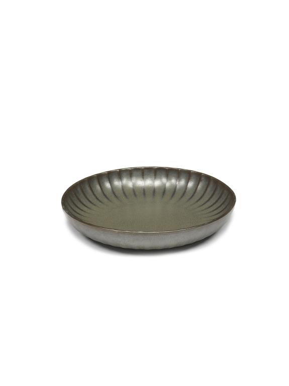 Serax Inku Bord hoog - Ø210mm - H 40mm - Groen