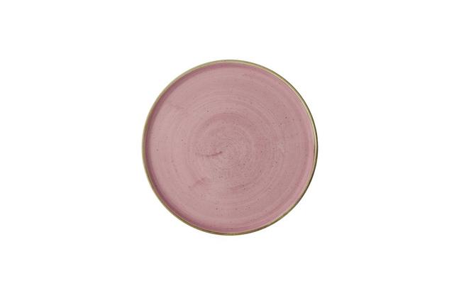 Churchill Stonecast Bord plat met opstaande rand - Ø260mm - Petal Pink