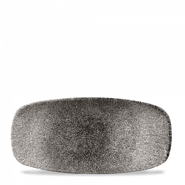 Churchill Studio Prints Raku Bord plat langwerpig - 269x127mm - Quartz Black