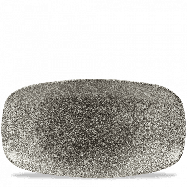 Churchill Studio Prints Raku Bord plat langwerpig - 344x234mm - Quartz Black