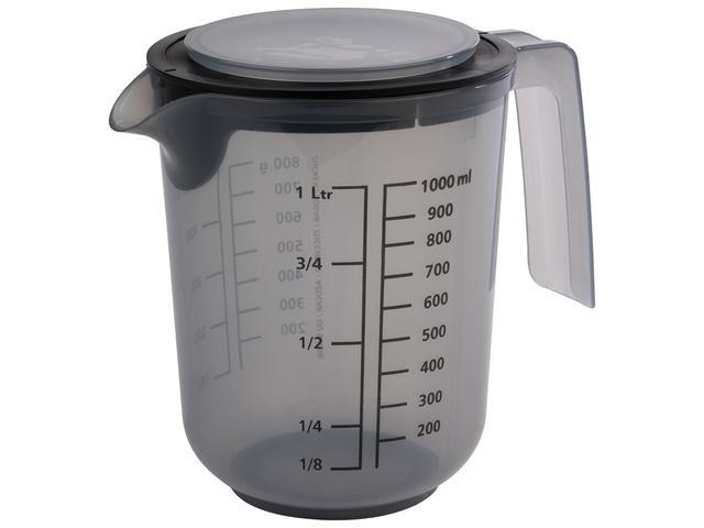 APS Mengbeker met deksel - 1Ltr - French Grey