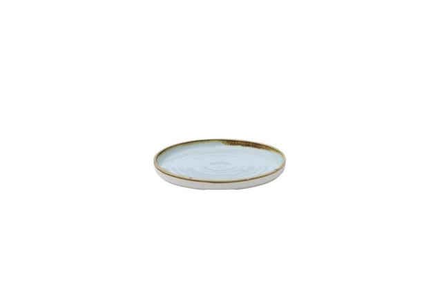 Churchill Stonecast Bord plat met opstaande rand - Ø210mm - Duck Egg Blue