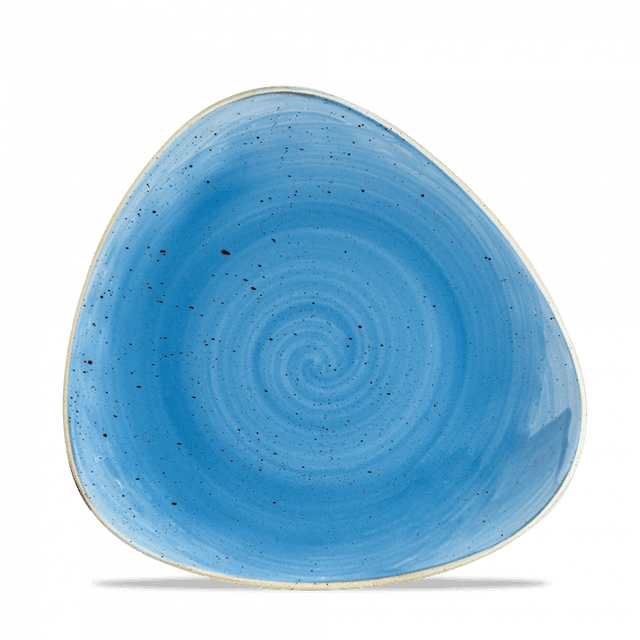 Churchill Stonecast Bord plat driehoek - B 203mm - Cornflower Blue