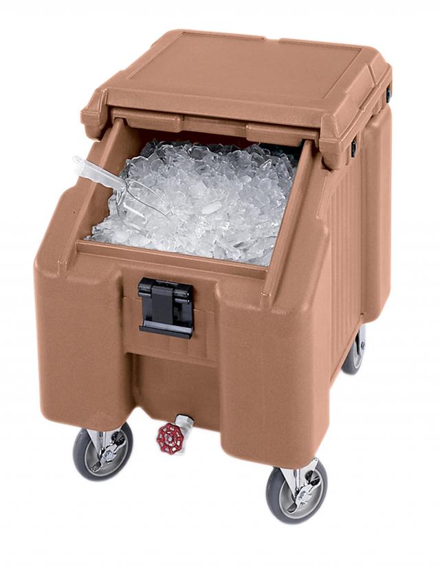 Cambro IJsblokjescontainer verrijdbaar - 46kg - 570x770x730mm - Coffee Beige