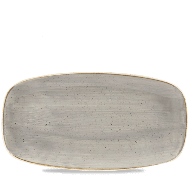 Churchill Stonecast Bord plat langwerpig - 355x189mm - Peppercorn Grey